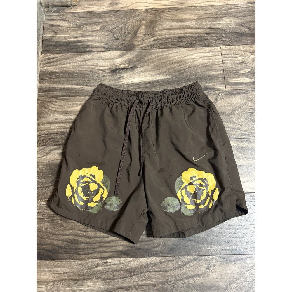 Nike Lined Flow Shorts Mens Small Brown Sportswear Rose City 684